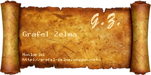 Grafel Zelma névjegykártya
